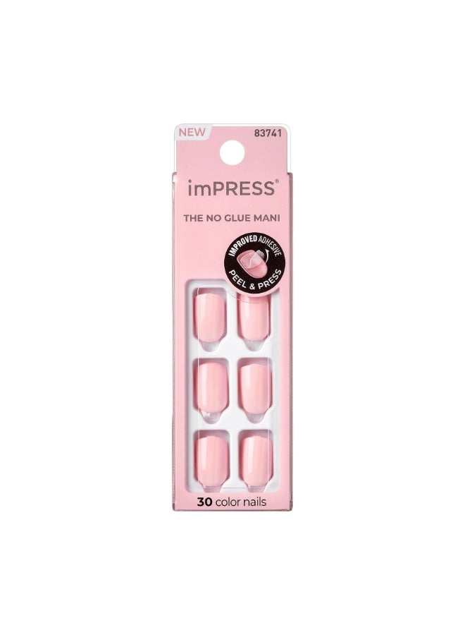 KISS imPRESS THE NO GLUE MANI KIMC002C pick me pink 30 Nails - Image 1